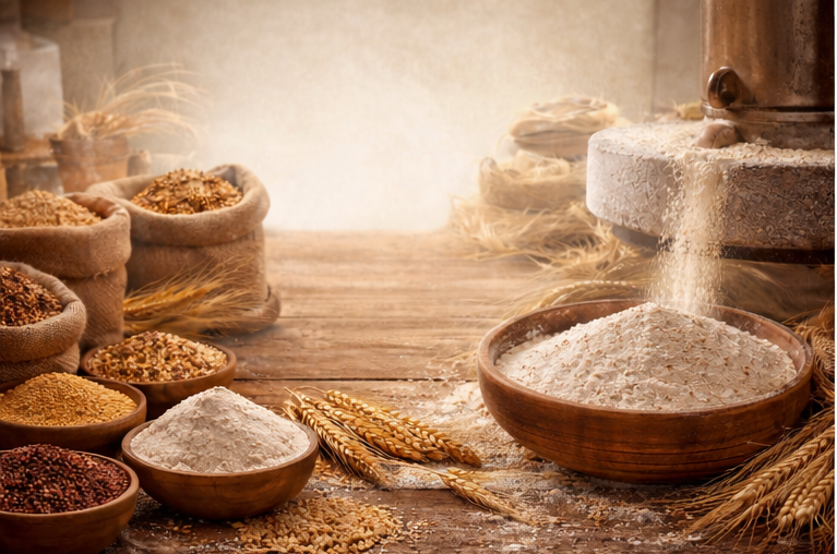 Fresh flour from Ram Flour Mill